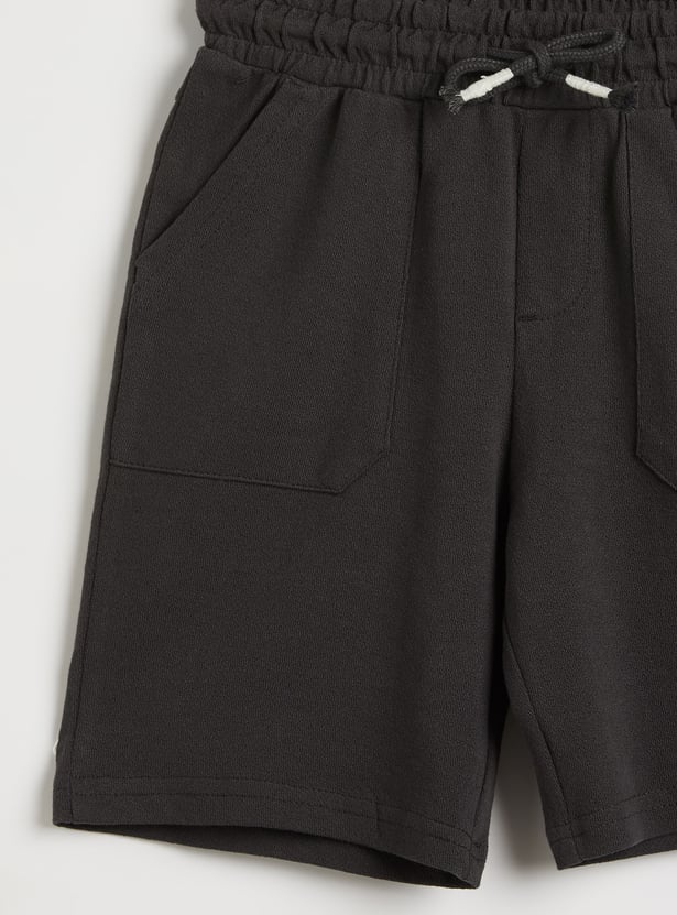 Juniors Embroidered Shirt And Shorts Set