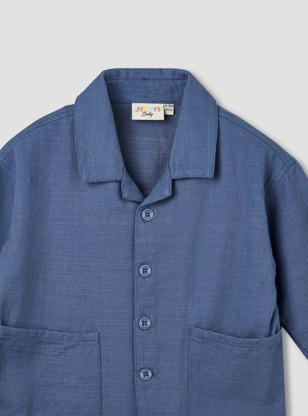 Juniors Solid Shirt and Pants Set