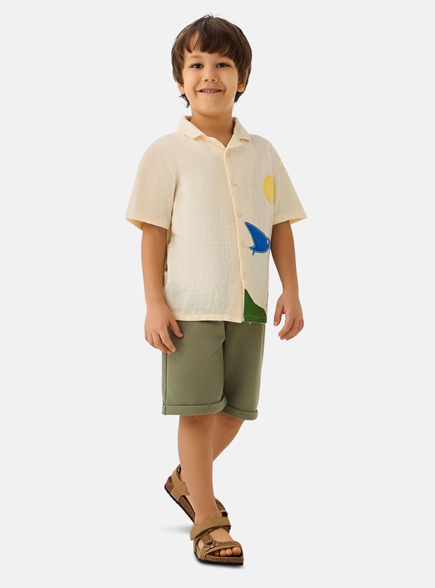 Juniors Appliqued Shirt