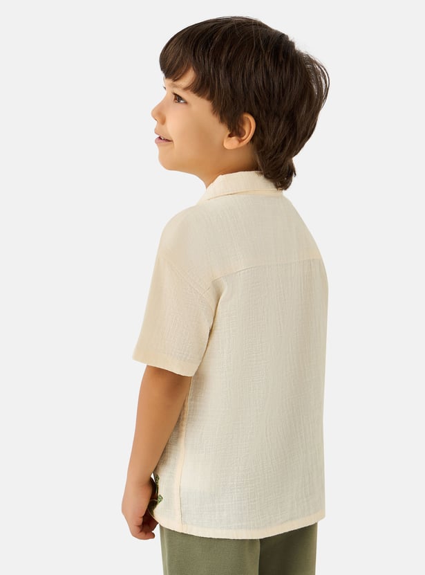 Juniors Appliqued Shirt