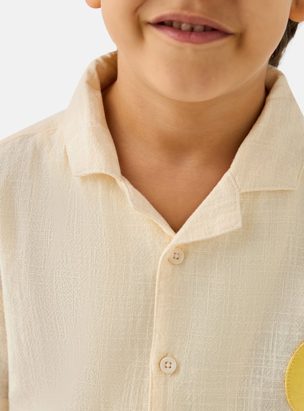 Juniors Appliqued Shirt