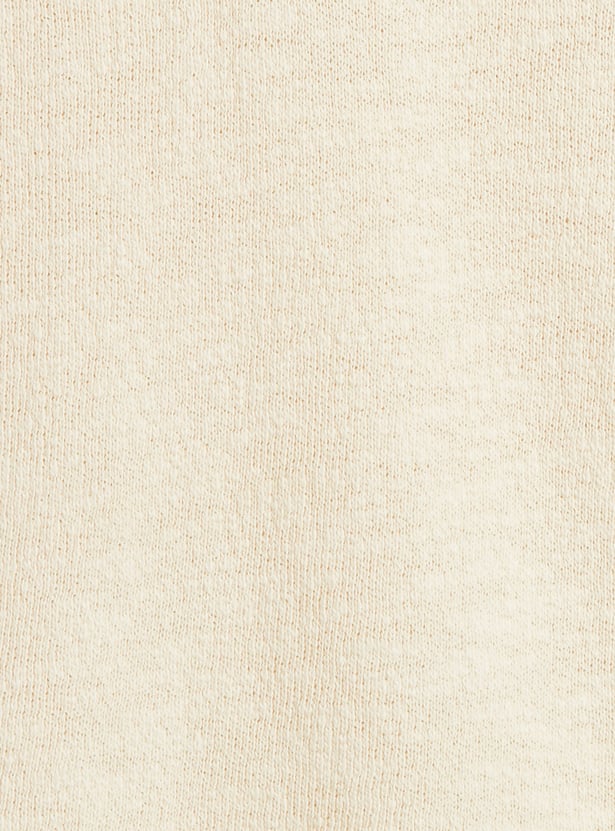 Juniors Textured Hooded T-shirt