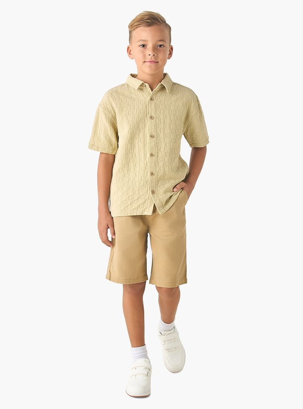 Juniors Textured Shirt