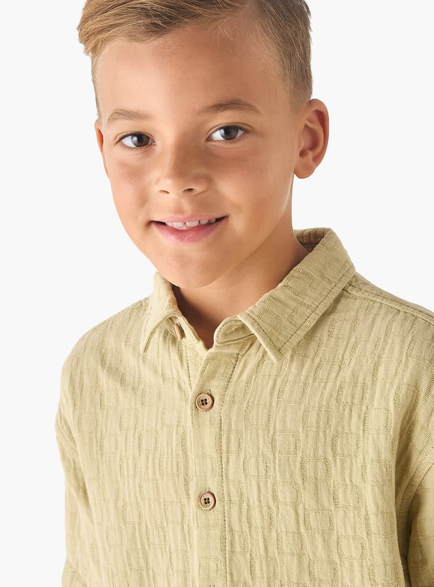 Juniors Textured Shirt