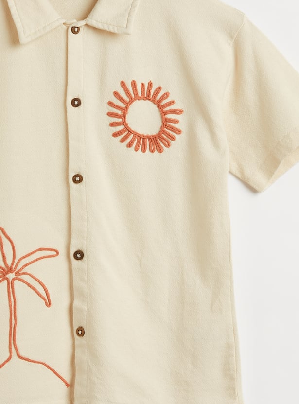 Juniors Embroidered Shirt