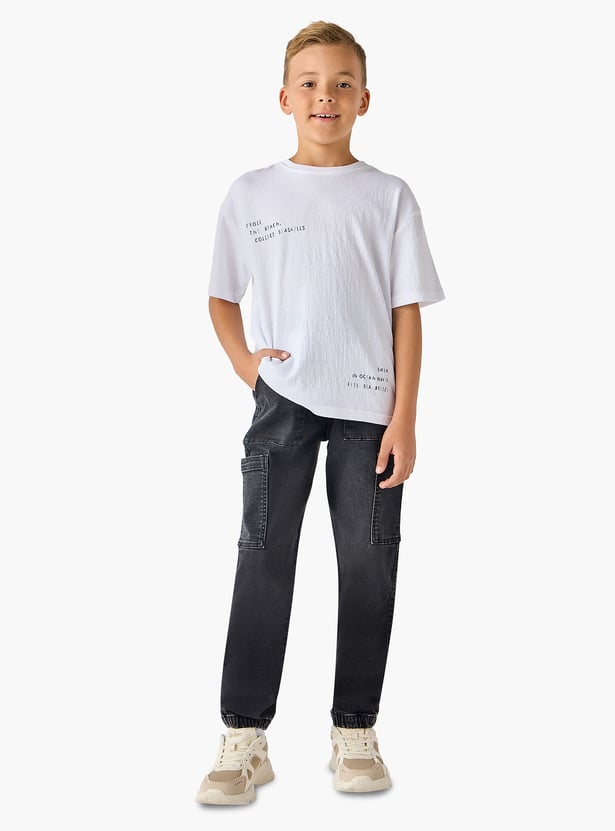 Juniors Washed Denim Joggers