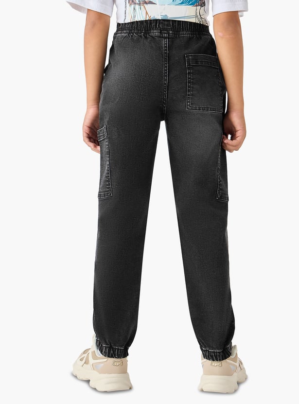 Juniors Washed Denim Joggers