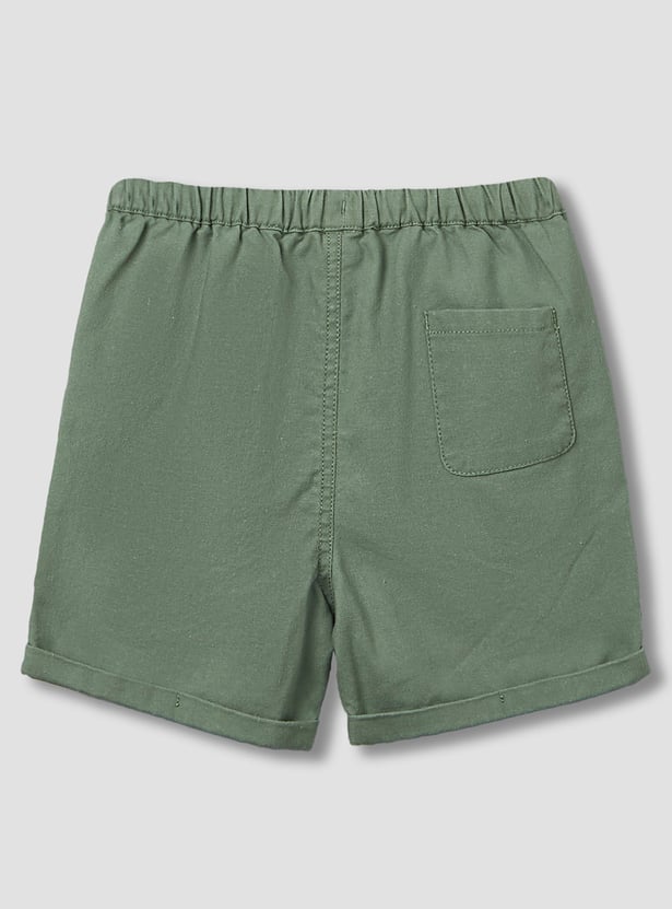 Giggles Floral Embroidered Shirt and Shorts Set