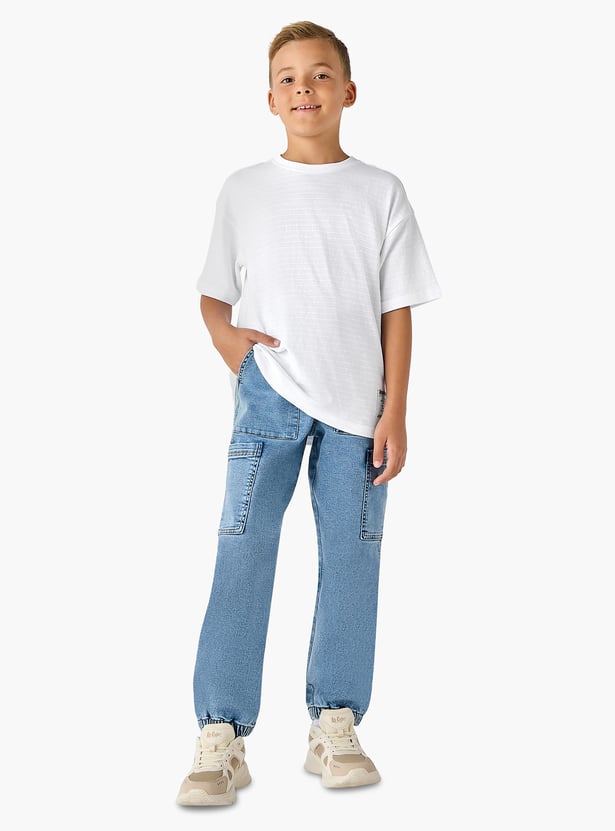 Juniors Washed Denim Joggers