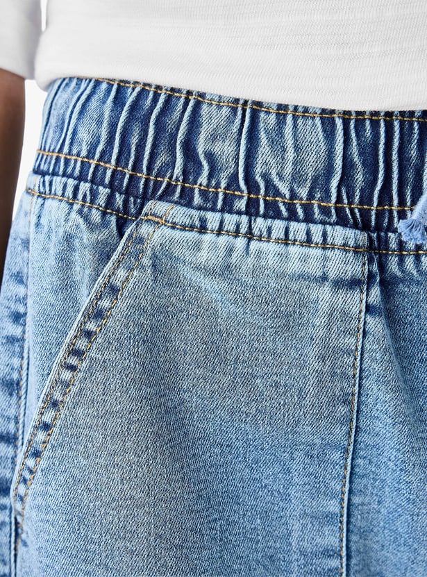 Juniors Washed Denim Joggers