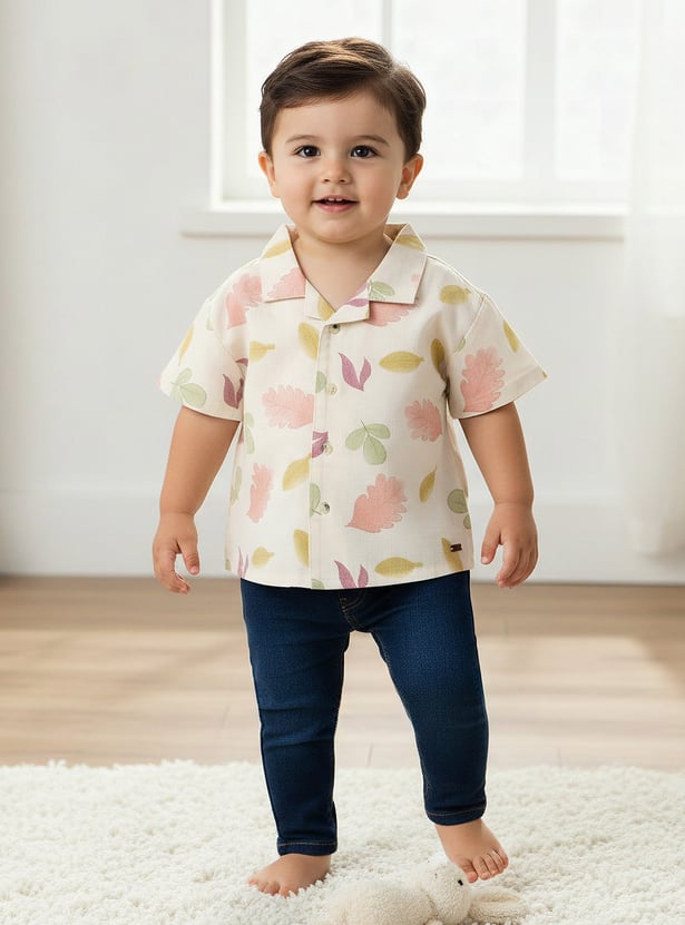 Giggles Leaf Print Shirt