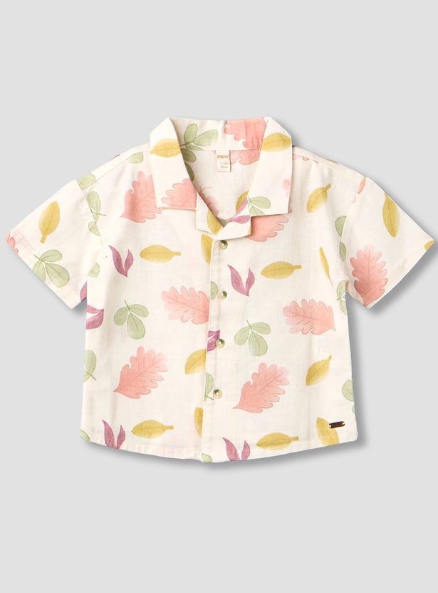 Giggles Leaf Print Shirt