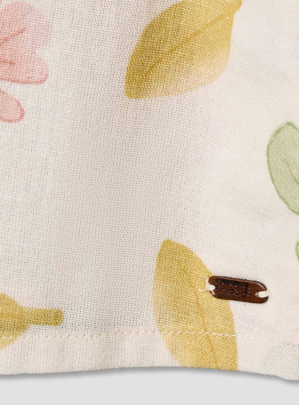 Giggles Leaf Print Shirt