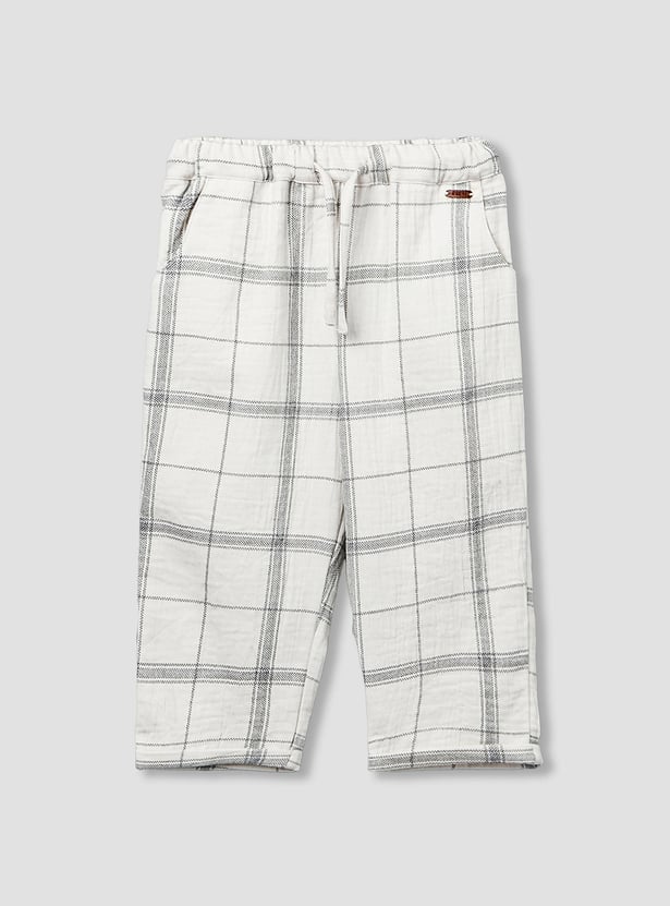 Giggles Checked Shirt And Pants Set