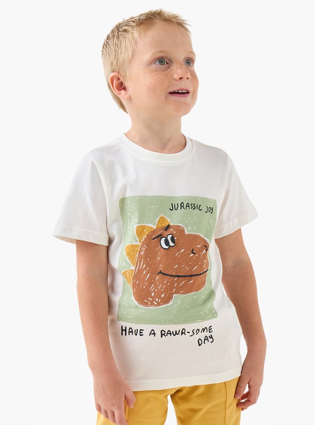 Juniors Dinosaur Print T-shirt