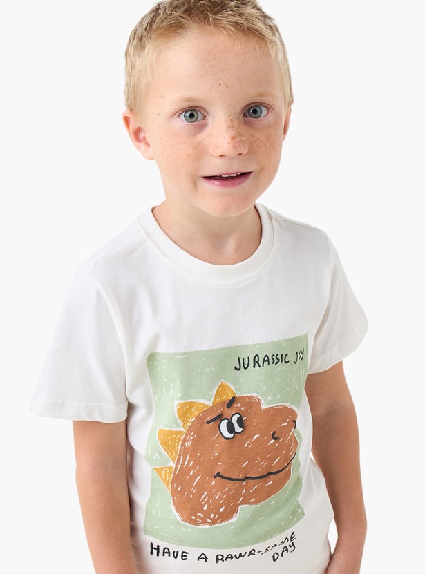 Juniors Dinosaur Print T-shirt
