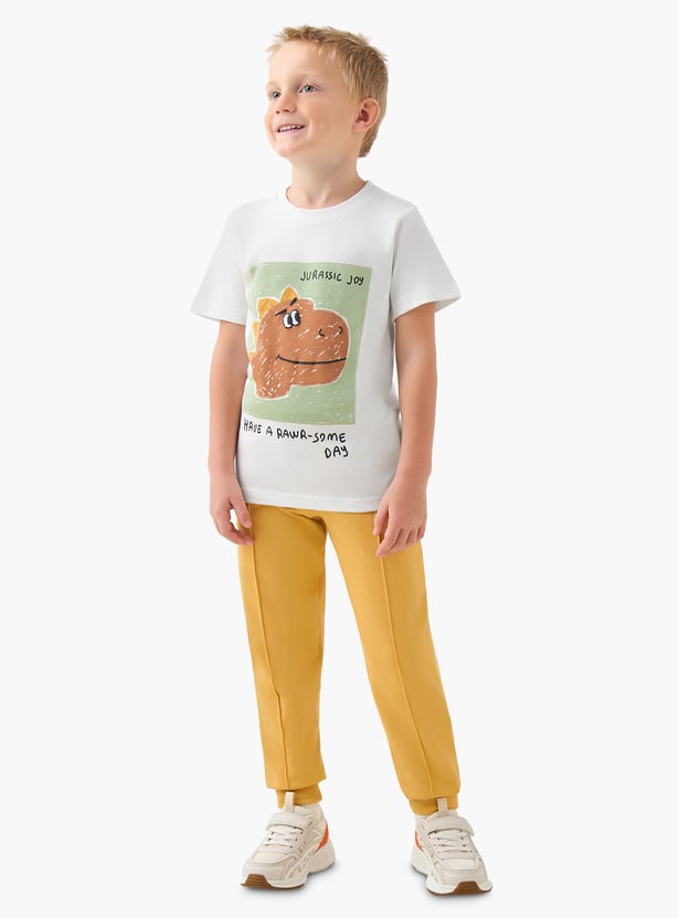 Juniors Solid Joggers with Pockets