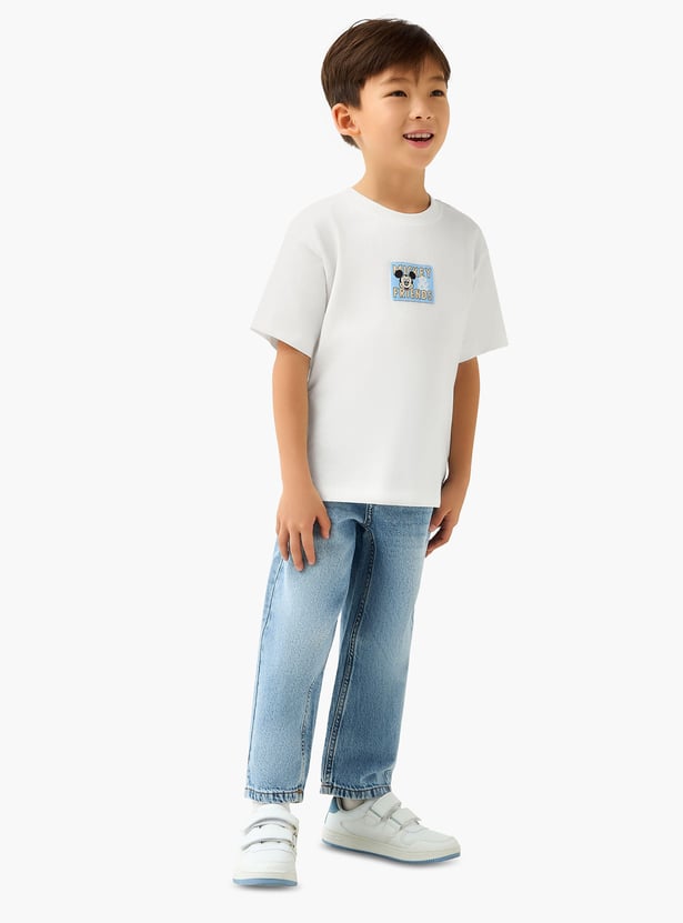 Juniors Mickey Mouse and Friends Print T-shirt