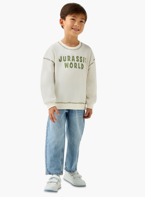 Juniors Jurassic World Print Sweatshirt