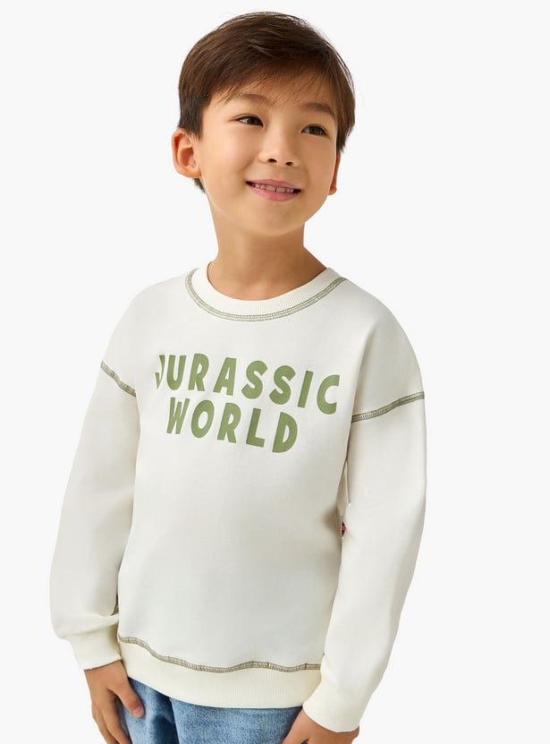 Juniors Jurassic World Print Sweatshirt