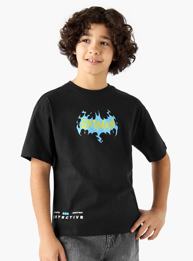 Juniors Batman Print T-shirt
