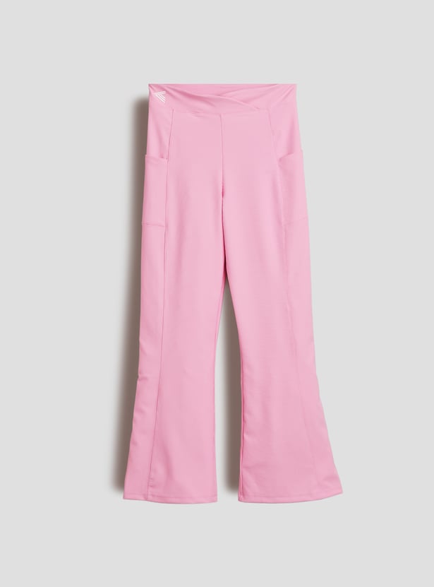 Junior Sports Ribbed Flared Trousers