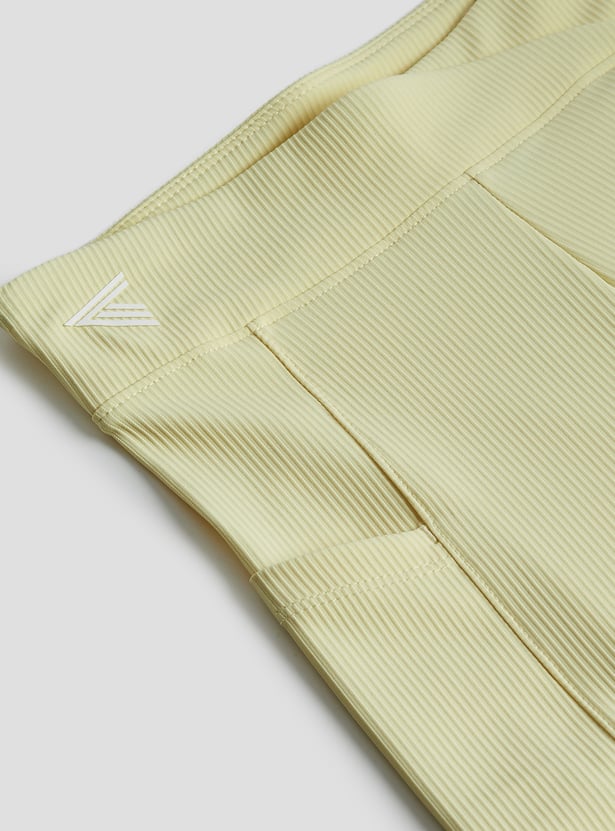 Junior Sports Ribbed Flared Trousers