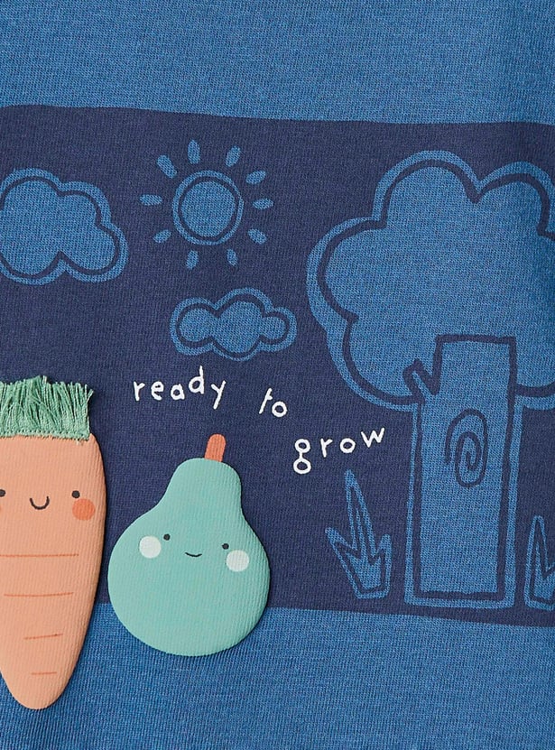 Juniors Graphic Print T-shirt - Set of 3