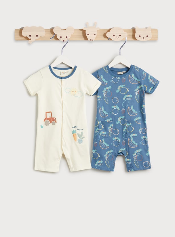 Juniors Printed Romper - Set of 2