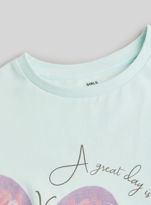 Juniors Butterfly Print T-shirt