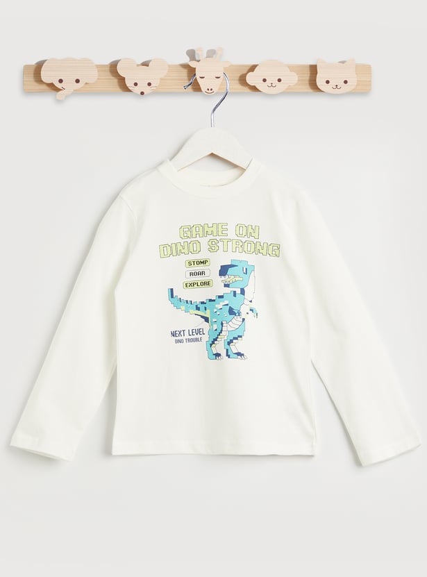 Juniors Printed T-shirt with Joggers - Set of 2