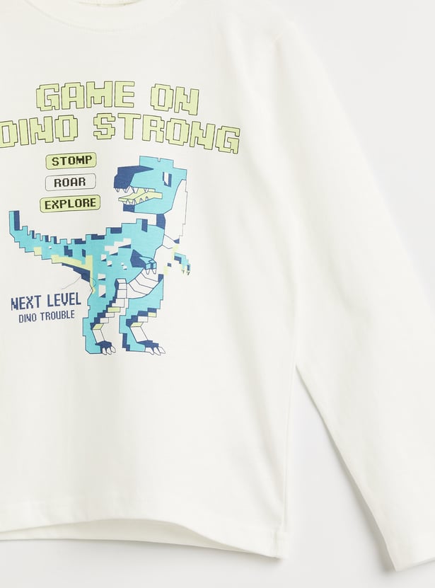 Juniors Printed T-shirt with Joggers - Set of 2