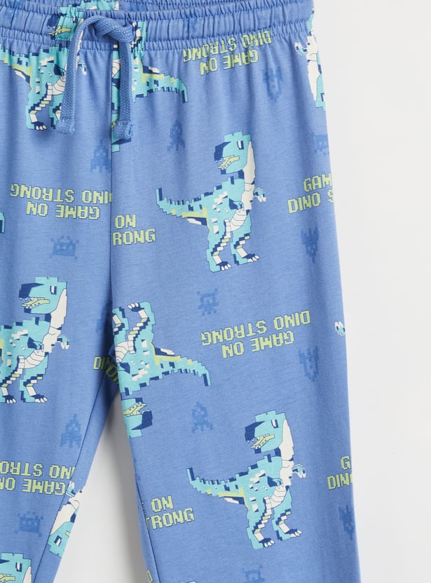 Juniors Printed T-shirt with Joggers - Set of 2