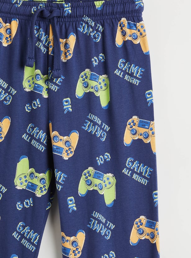 Juniors Printed T-shirt with Joggers - Set of 2