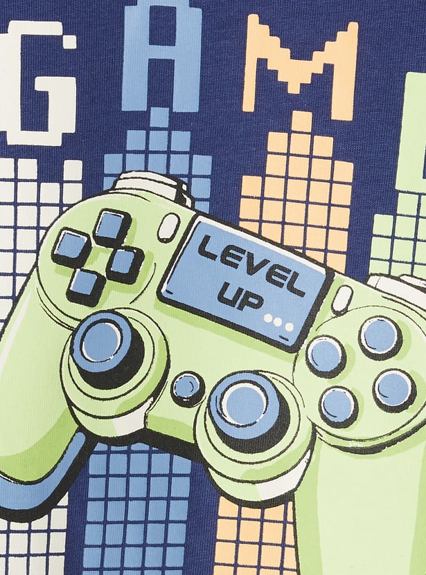 Juniors Printed T-shirt with Joggers - Set of 2