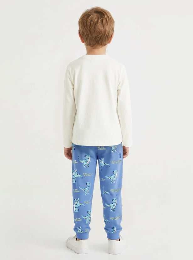 Juniors Printed T-shirt with Joggers - Set of 2