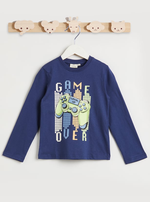 Juniors Printed T-shirt with Joggers - Set of 2