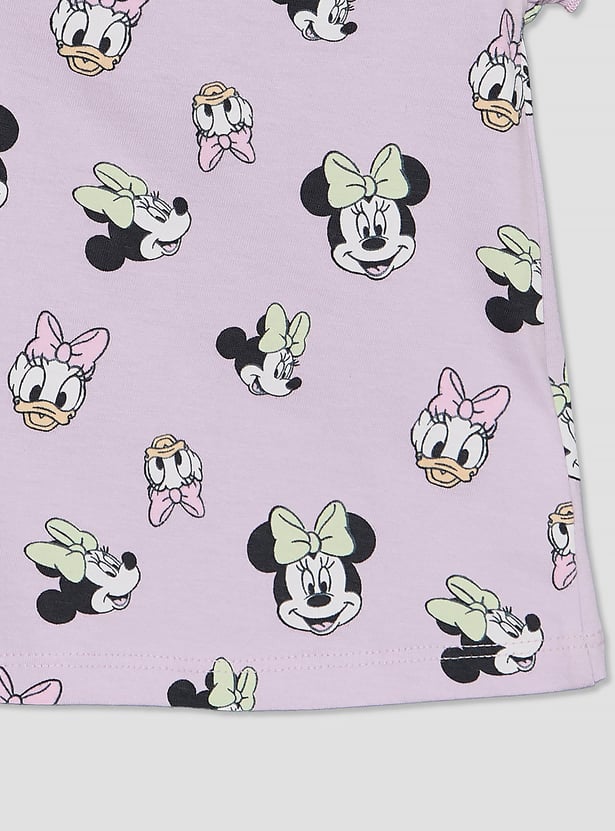 Juniors Minnie Mouse and Daisy Duck Print T-shirts - Pack of 2