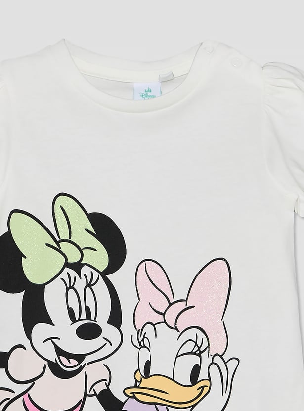 Juniors Minnie Mouse and Daisy Duck Print T-shirts - Pack of 2