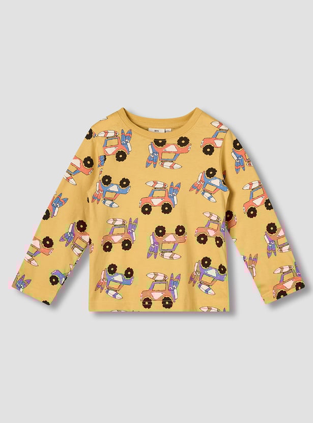 Juniors Vehicle Print T-shirt and Pyjama Set