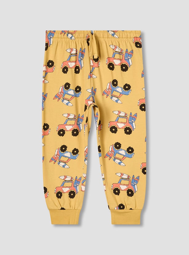 Juniors Vehicle Print T-shirt and Pyjama Set