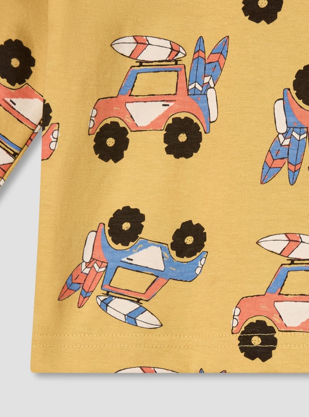 Juniors Vehicle Print T-shirt and Pyjama Set