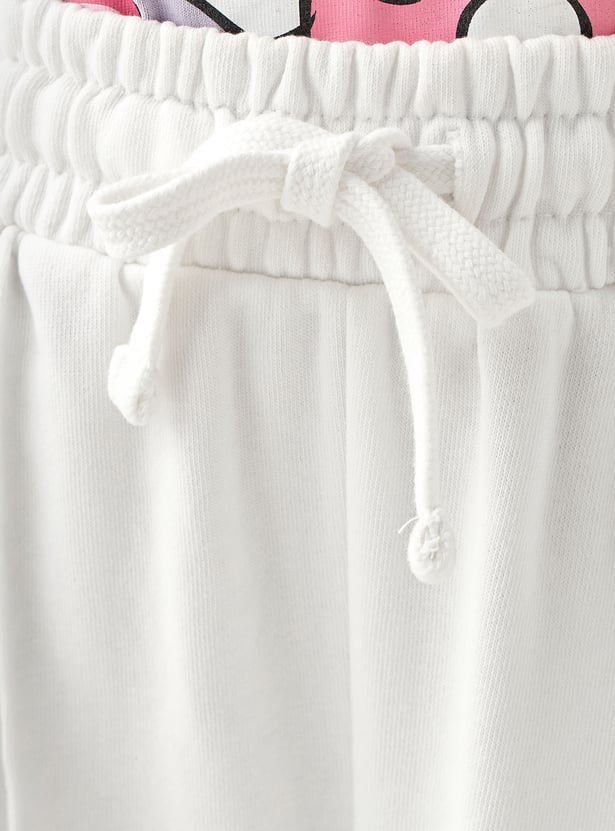 Juniors Solid Wide Leg Track Pants