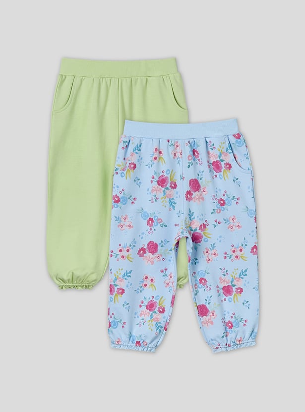 Juniors Assorted Joggers with Elasticated Waistband - Set of 2