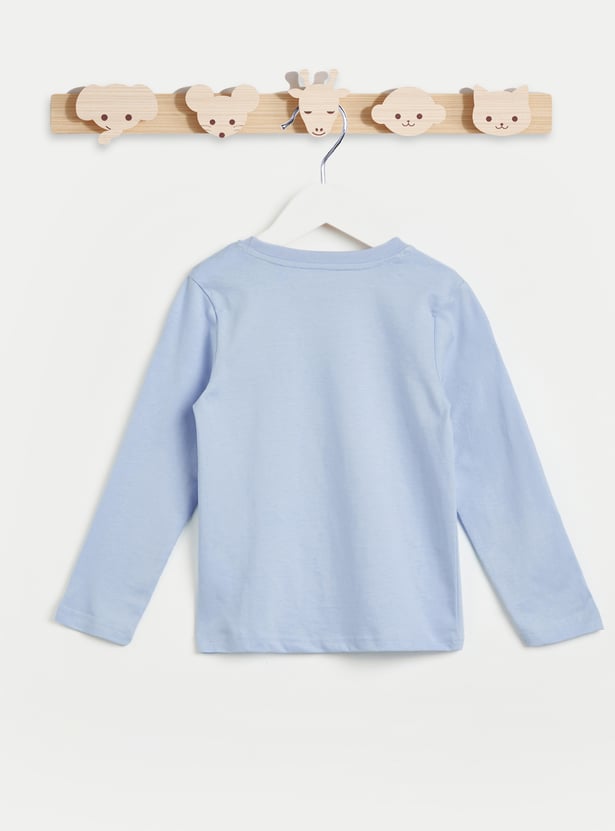 Juniors Football Printed T-shirt and Pyjama - Set of 2