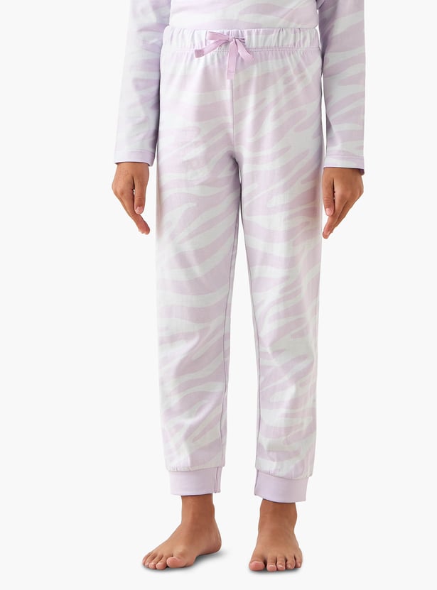 Juniors Printed T-shirt and Pyjama Set