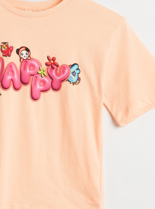 Juniors Graphic Print T-shirt