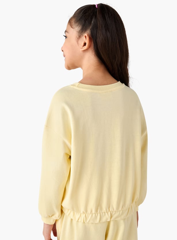 Juniors Graphic Print Sweatshirt