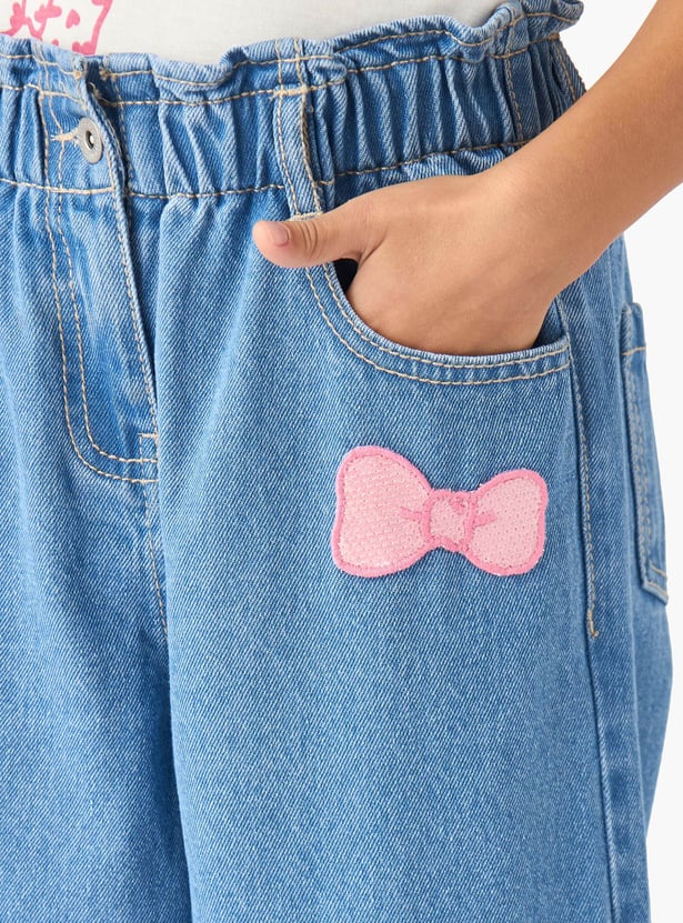 Juniors Hello Kitty Print Top and Jeans Set
