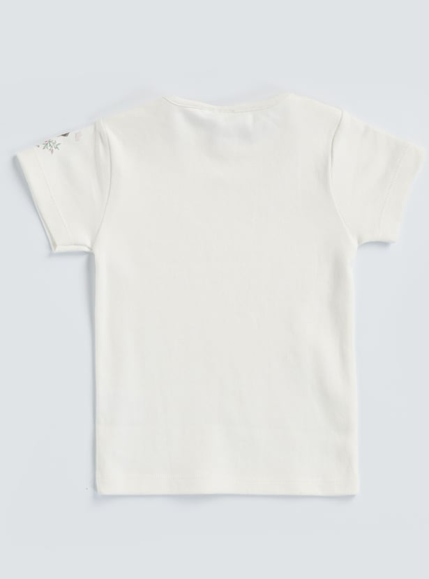 Minnie Mouse Print Pinafore and T-shirt Set